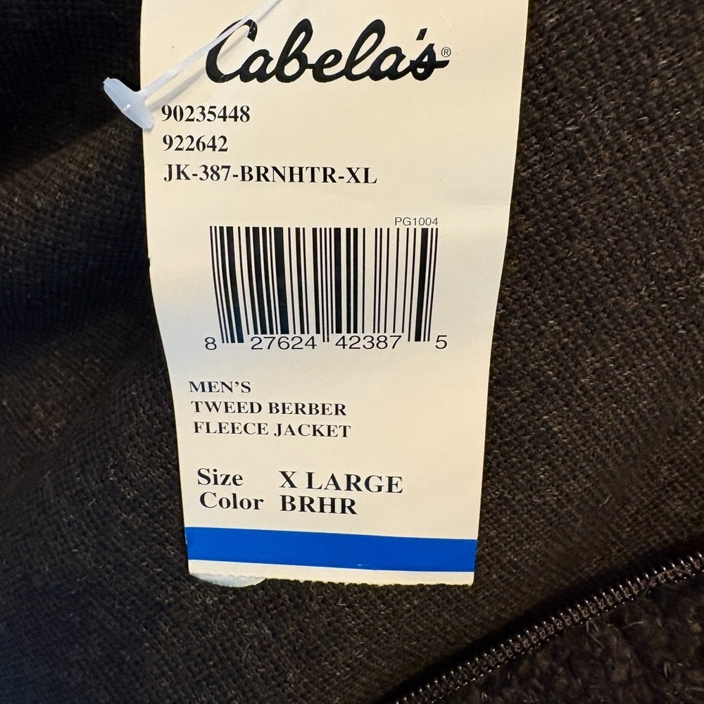 🔥 NWT Cabela’s Berber Fleece Jacket | Men’s XL | Rugged Outdoor Classic - Picture 2 of 15